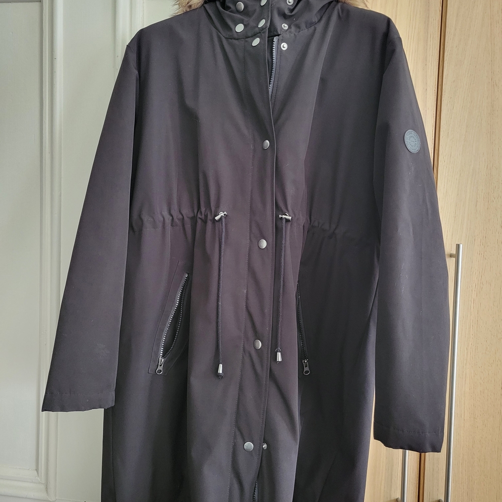 Seraphine 3 In 1 Black Maternity Coat